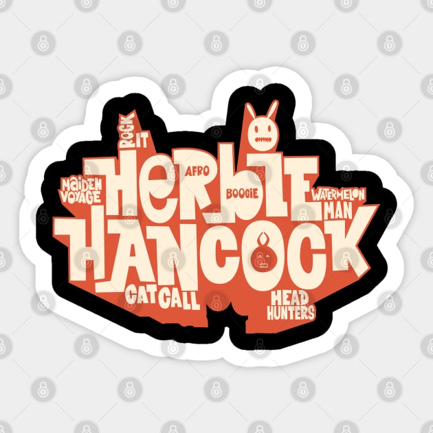 Herbie Hancock - Master of Funk and Jazz Sticker by Boogosh